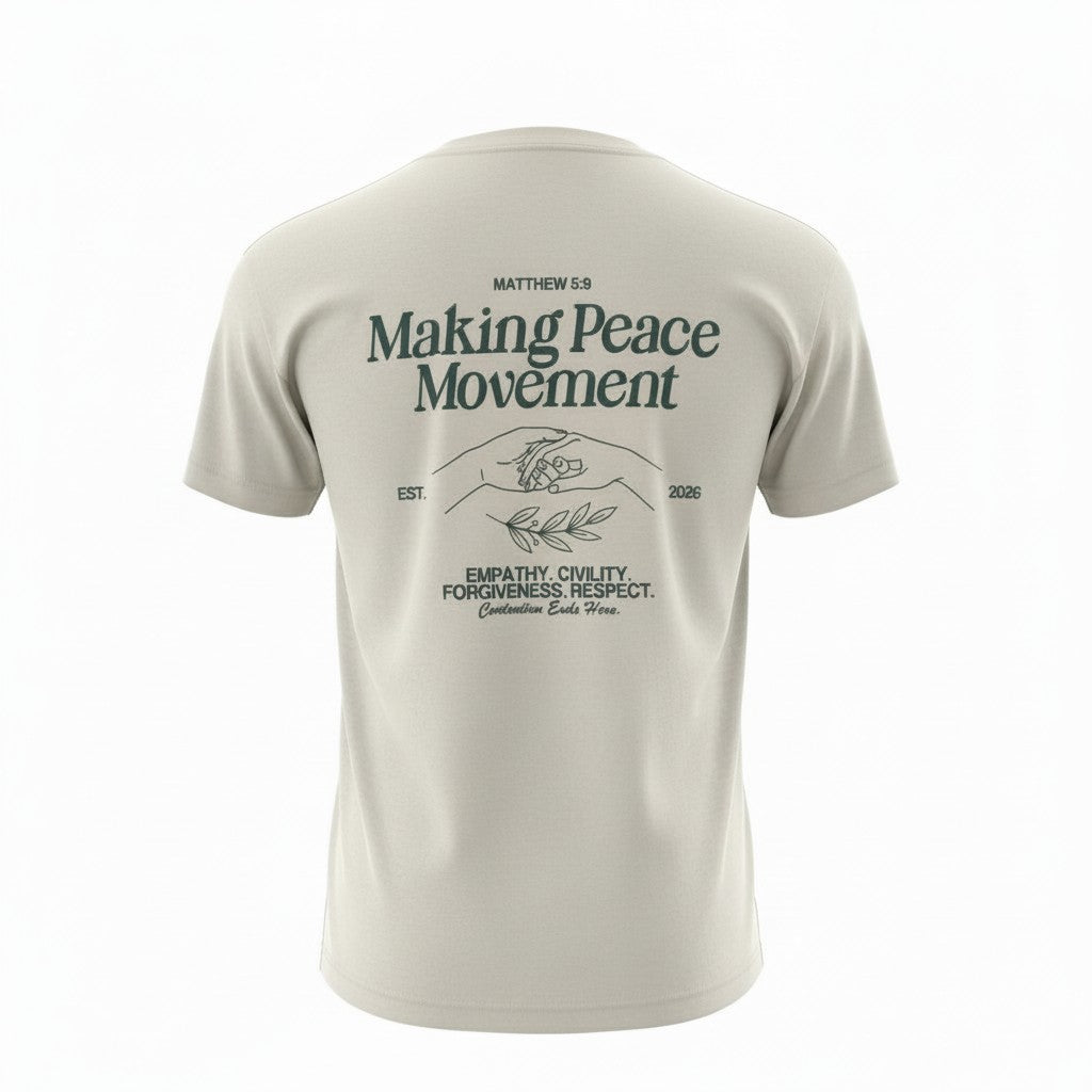 Making Peace Movement Heavyweight Tee + Peacemaking Package