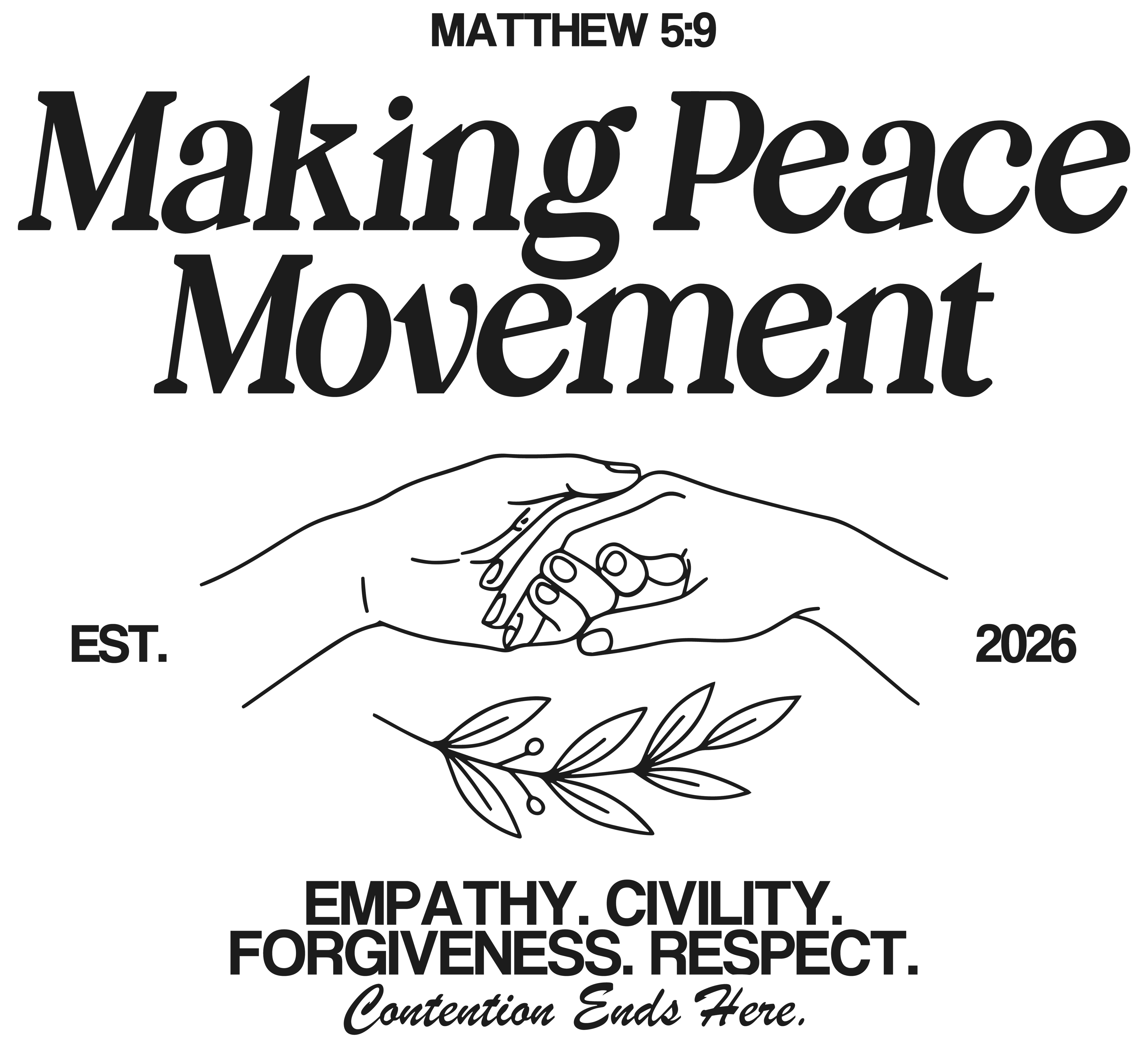 Making Peace Movement Heavyweight Tee + Peacemaking Package